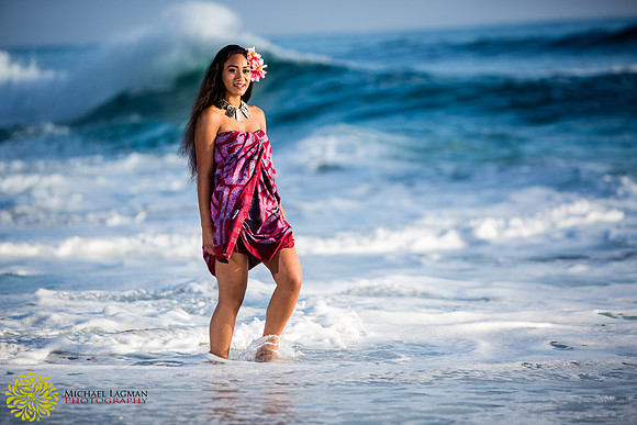 Tahtian Girl at beach